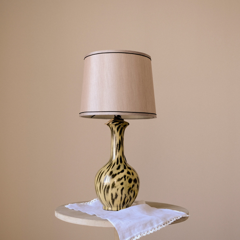 Leopard Ceramic Lamp
