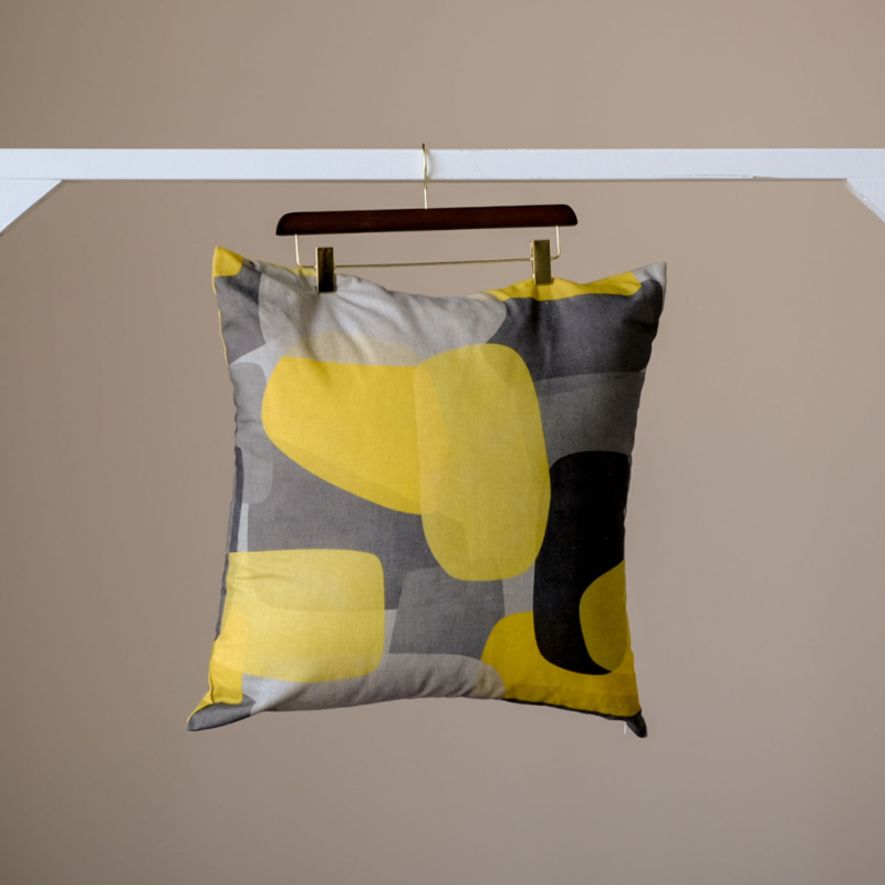 Pebble Yellow Cushion Cover (2 Size)